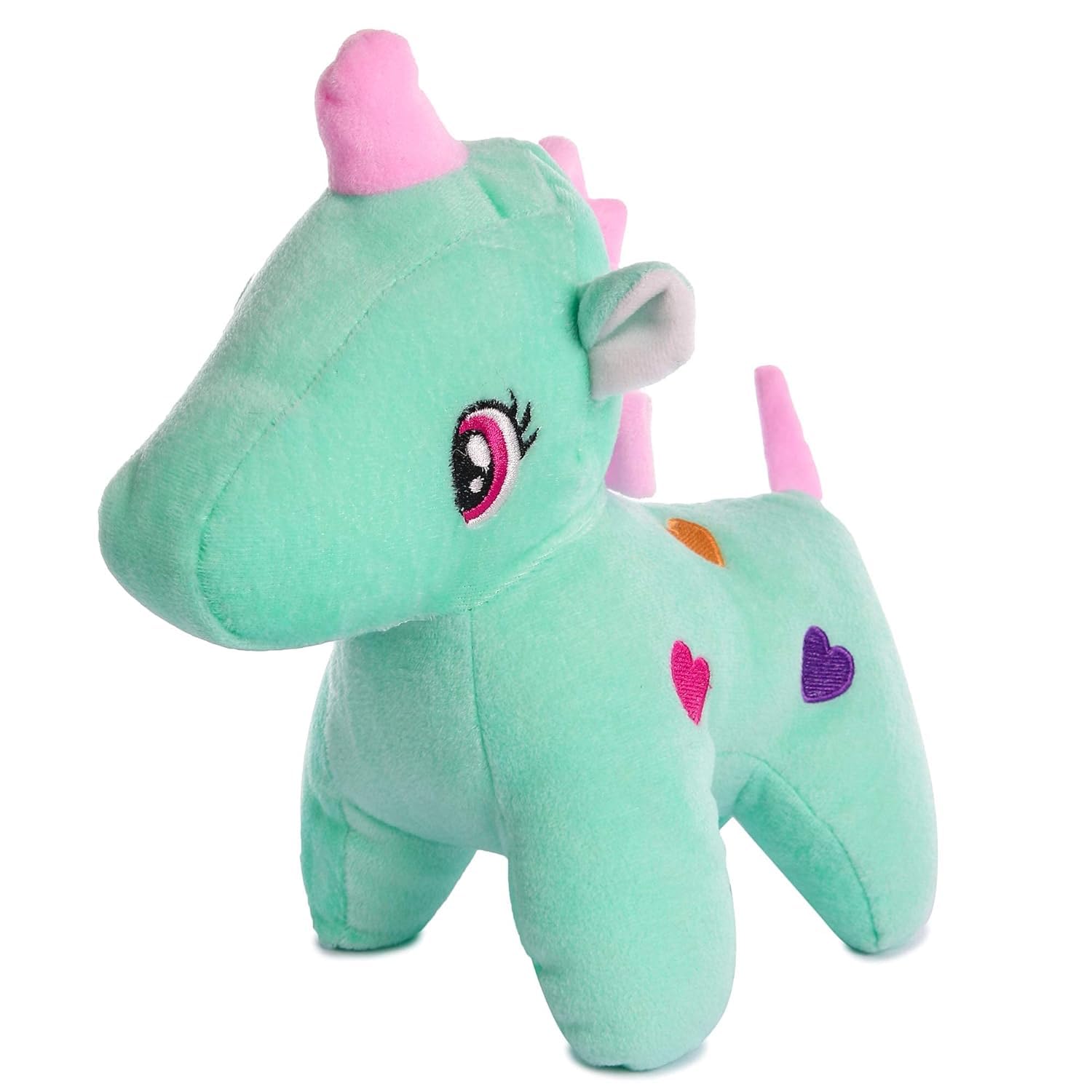Plush Unicorn Toy, Yellow, with Hearts, 18 cm (Mint Green) (B0DDQSXWSY) Amazon Price History, Amazon Price Tracker