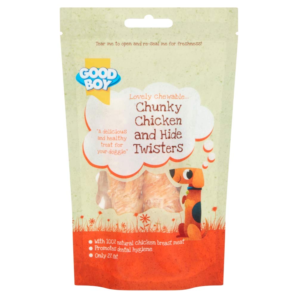 Good Boy Chunky Chicken And Hide Twisters, 65 g