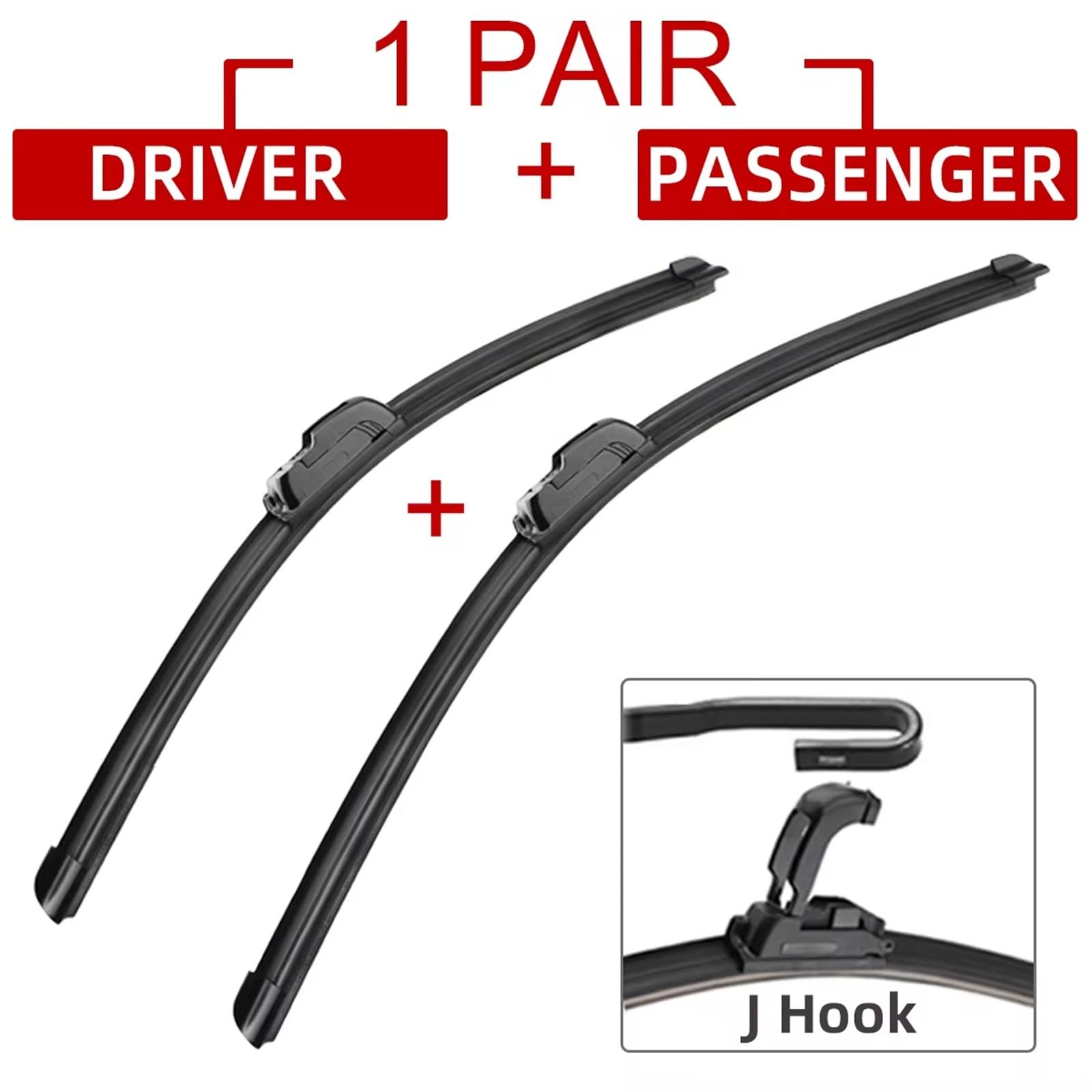 Spazzola Tergicristallo Compatibile con per Insight per MK1 1999 2000 2001 2002-2008 Accessori per Auto Spazzole Tergicristallo Anteriori Tergicristalli Ganci per Tipo U J 20" + 18"