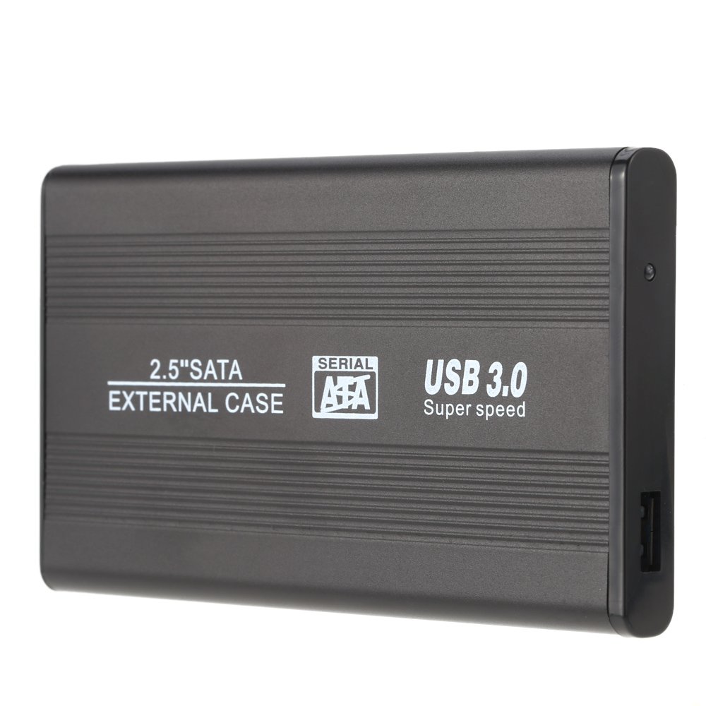 Ubervia External Hard Disks - USB 3 HDD SSD SATA External Portable Superspeed Aluminum 25 Hard Drive Disk Box Enclosure Case up to 1TB-image-46