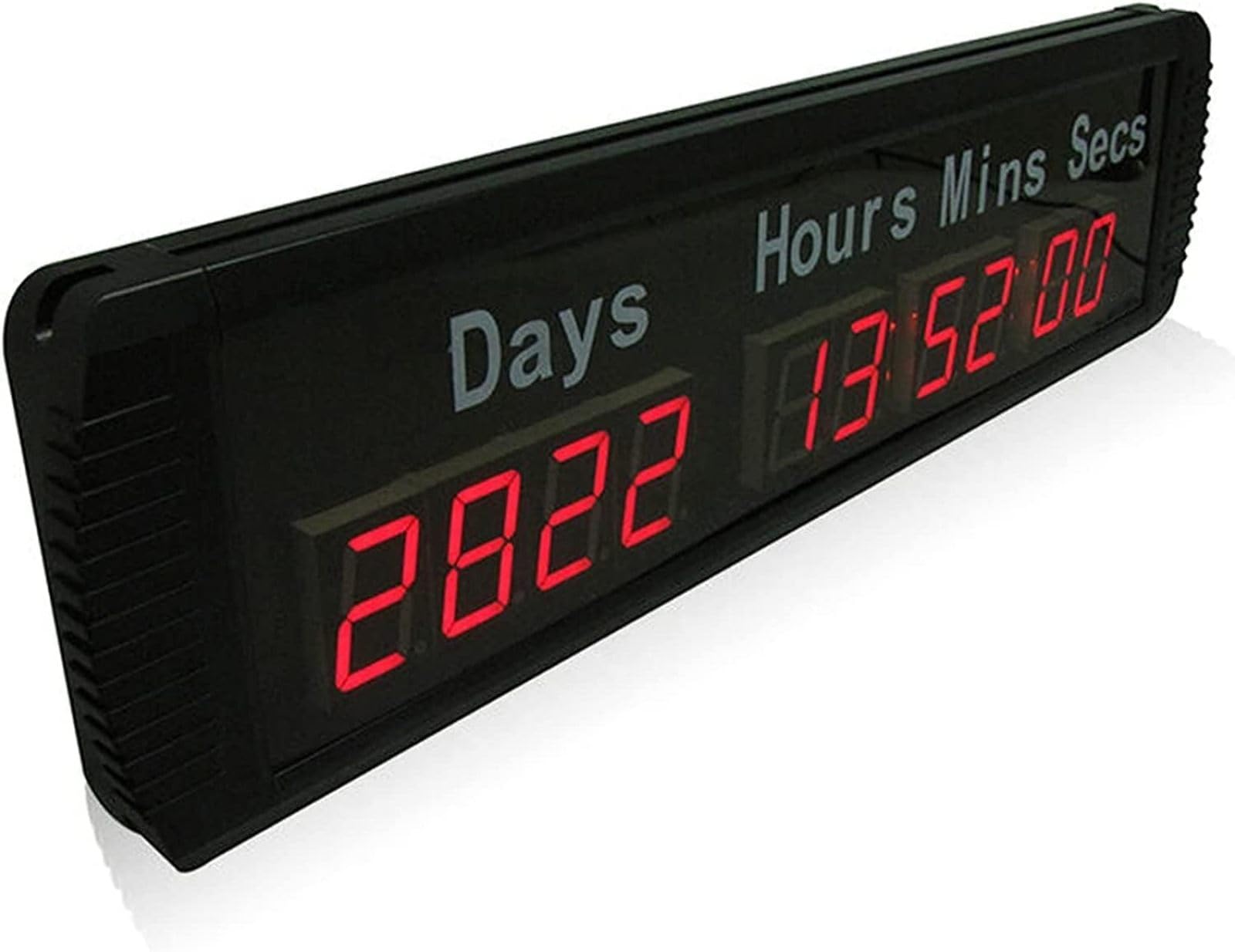 CLoxks 1,8 Zoll LED Tages Countdown Uhr, Digitale Wanduhr, Countdown, 10 Ziffern, LED Countdown Timer, 24 Stunden Digital Timer, Tage, Countdown Uhr für Labor, Stunden Minuten Format