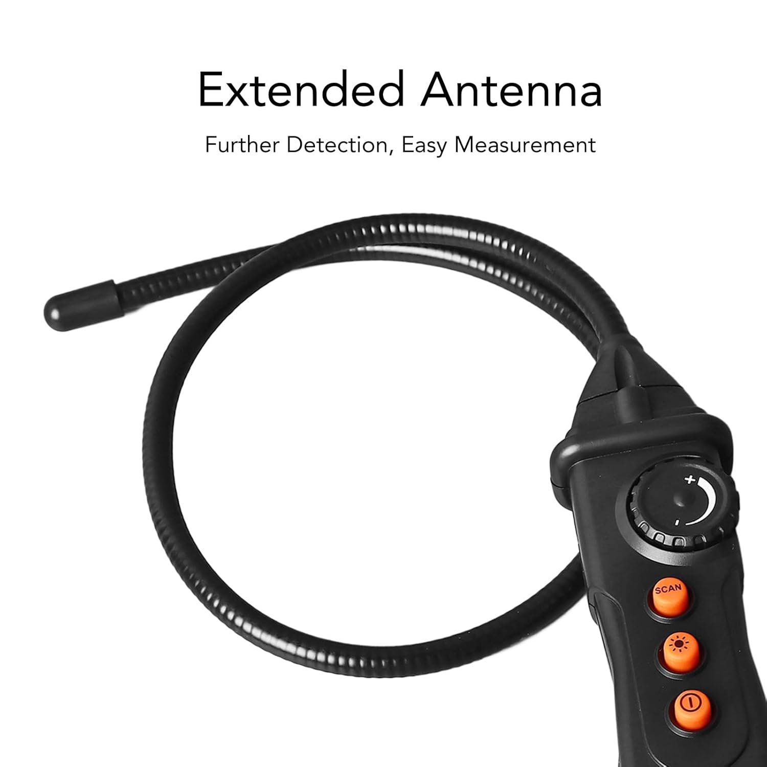Multifunctional Line Finder Digital Analog Dual Mode Wire Tracer with Breakpoint Test 55cm Antenna Up to 2M Detection Depth for Electricians Engineers DIY Home Improvement ABS