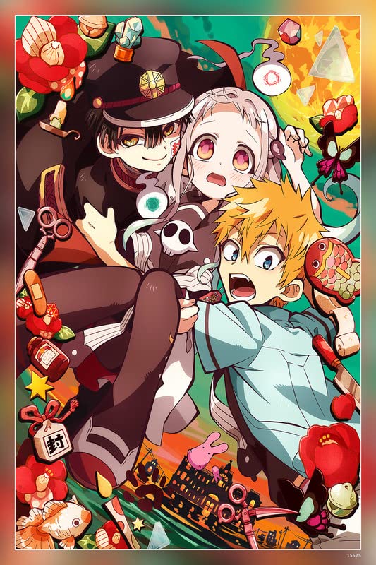 POSTERDADDY ToiletBound Hanakokun Japanese Manga Series Matte Finish