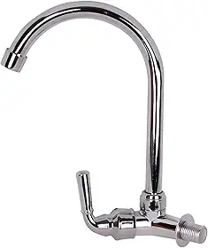 Torneira para Cozinha de Parede Giratória em Inox de Luxo
