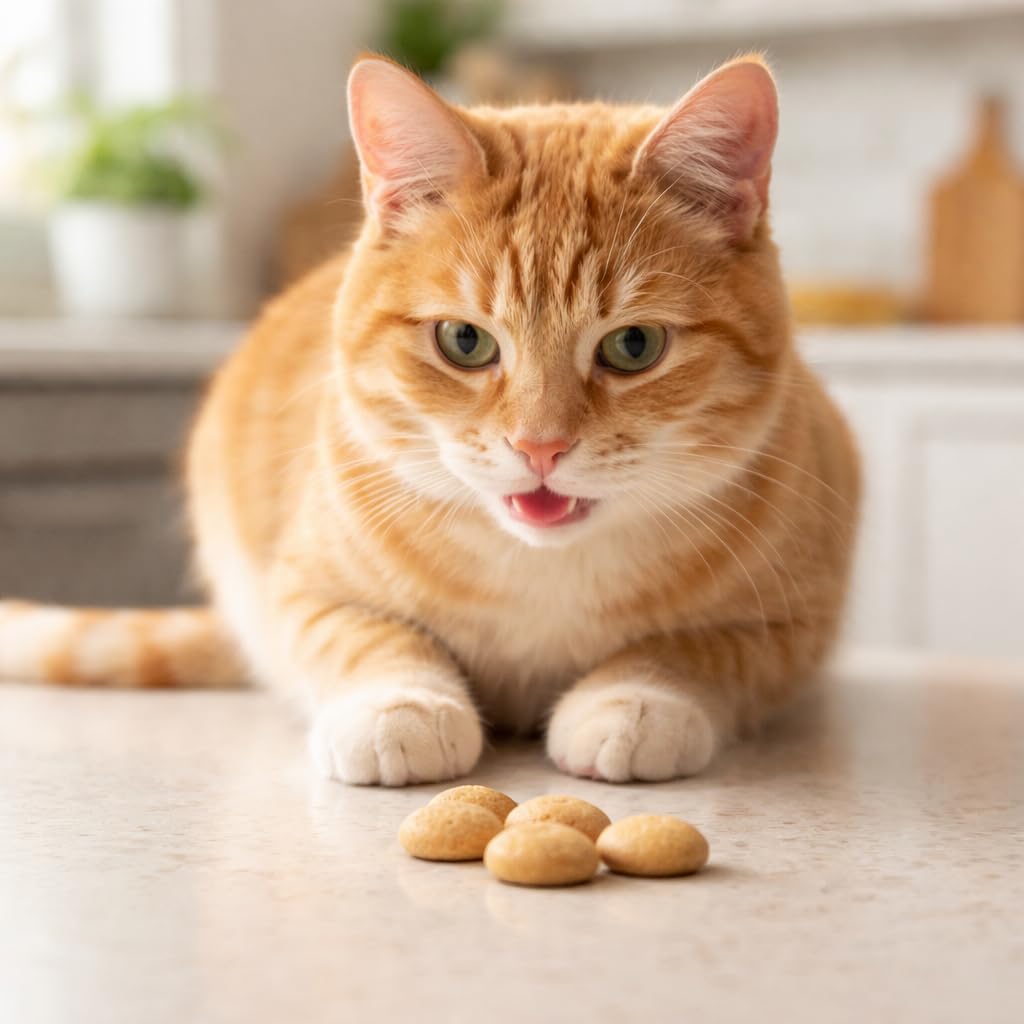 Cat Dental Treats Chicken Flavor 3 Pack - Crunchy Teeth Cleaning Treats for Cats with Breath Freshener - Grain Free Dental Cat Treats for Indoor Cats Plaque Tartar Control - Made in USA - 9oz (3x3oz) - image 4