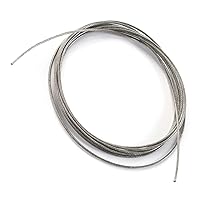Vista 7 de Heyiarbeit Cable de alambre 5/32 de acero inoxidable 304, cable de alambre de PVC de 65.6 pies de longitud, cable de avión perfecto para exteriores