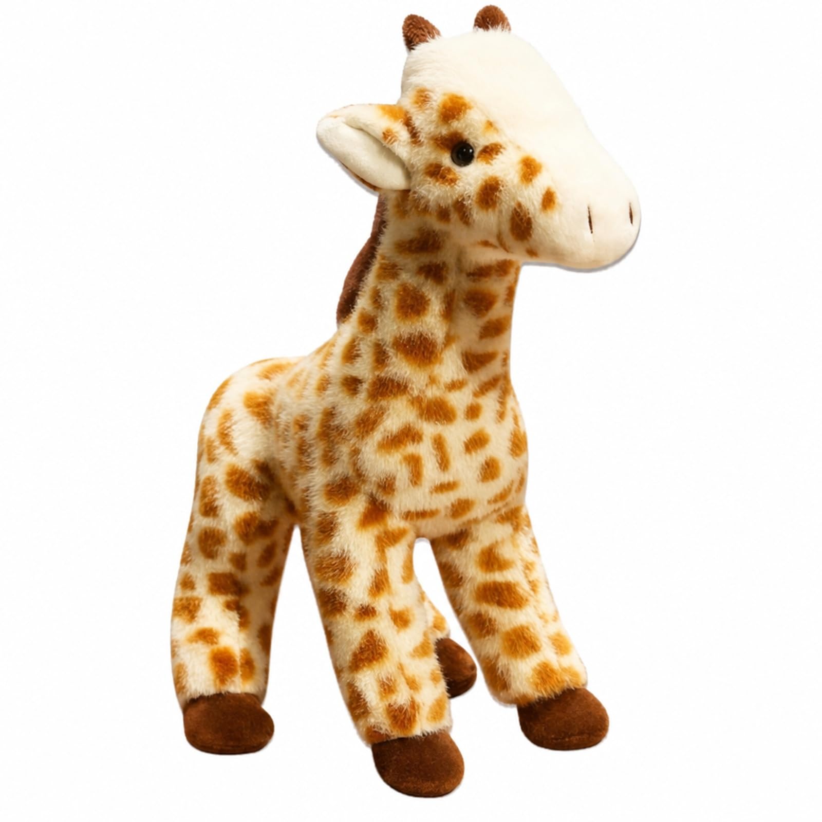 Giraffe Teddy, Cuddly Object for Bedtime Comfort, Home Decoration Accent, 25cm Soft Giraffe for Collectors, Ideal for Role-Play Games and Gift Giving