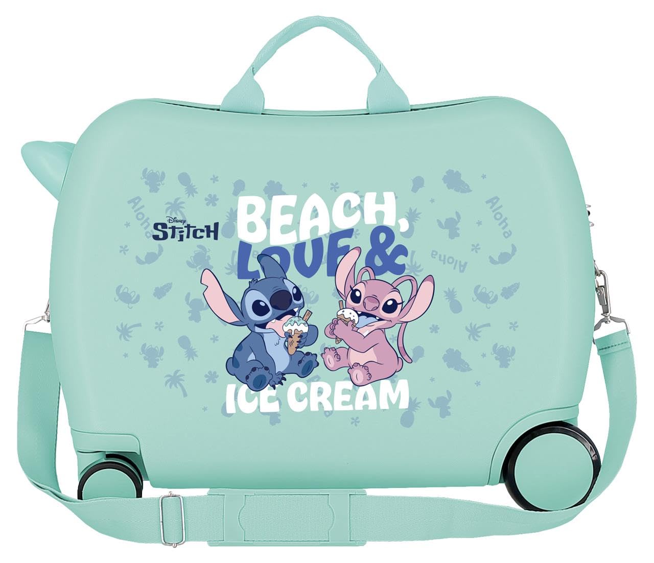 Joumma - Valigia per bambini Disney Beach&Love, 45 x 31 x 20 cm, rigida, ABS, 24,6 l, 1,76 kg, 2 ruote doppie, bagaglio a mano