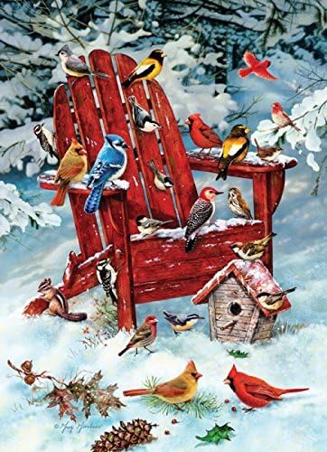 Cobblehill 57168 MO 1000 Adirondack Birds Puzzle, Varios, 26.6 x 19.3 in