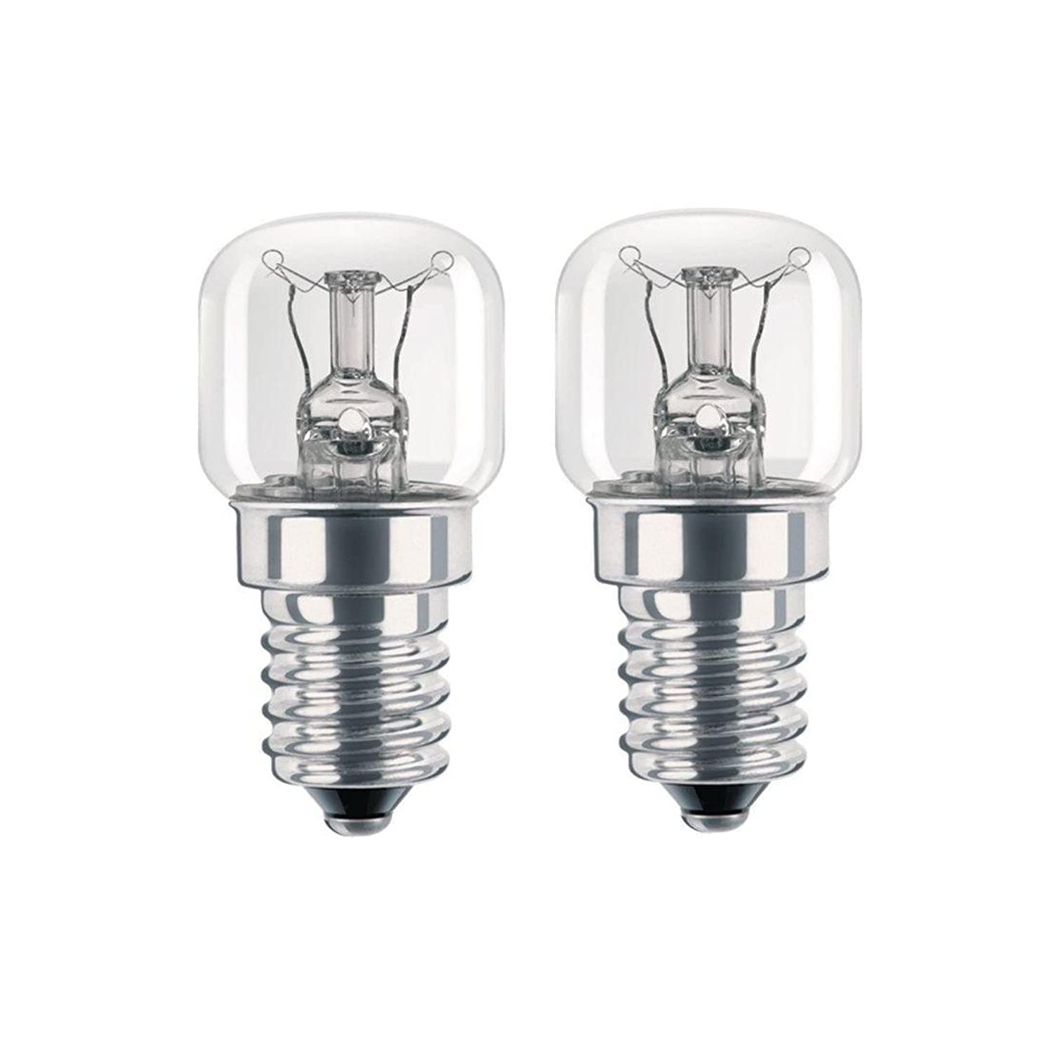 Status 2x Fridge Appliance Light Bulb, 15w E14/Ses Pigmy