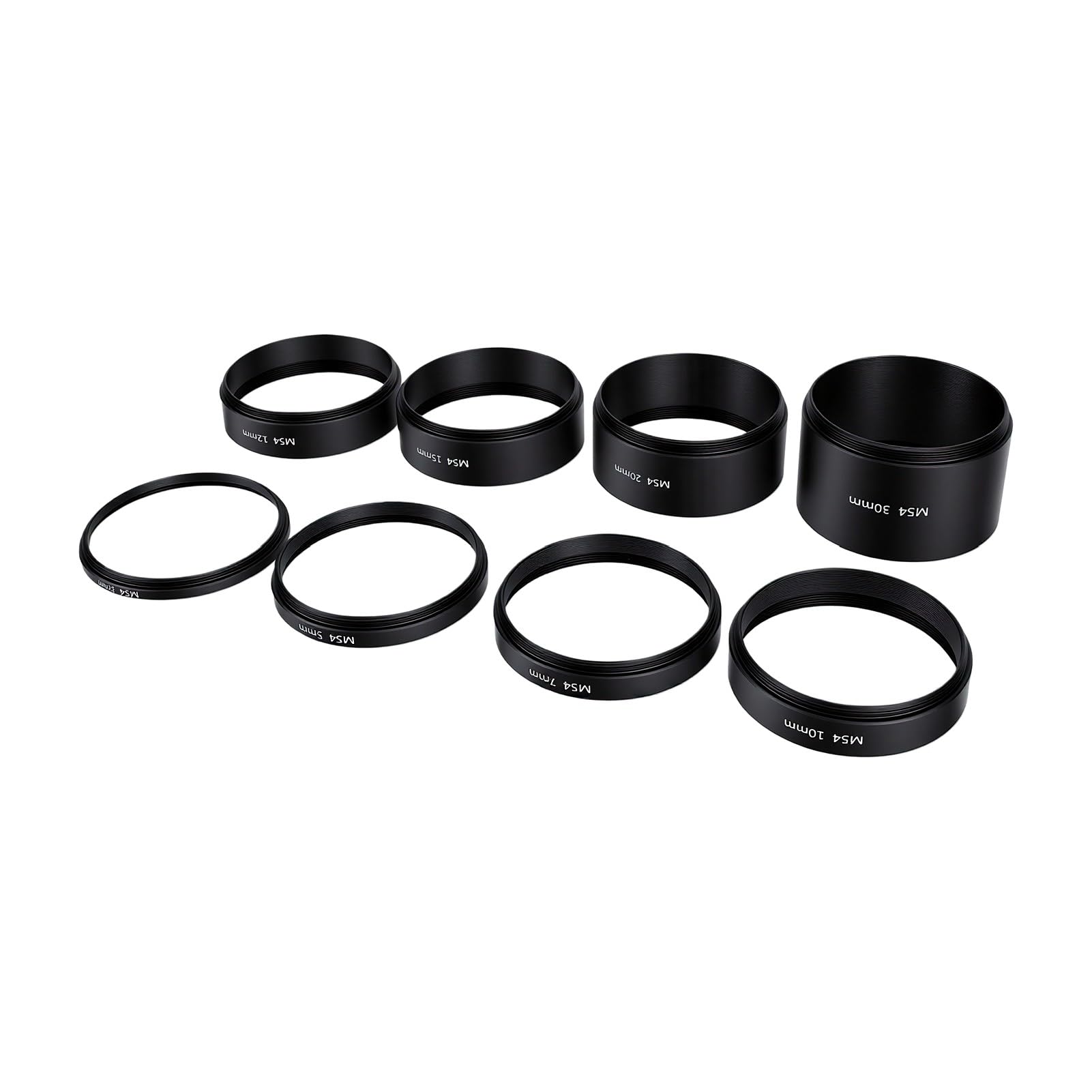 PUSOKEI M54x0.75 Tubo di estensione Set 3-30mm, Anelli distanziatori