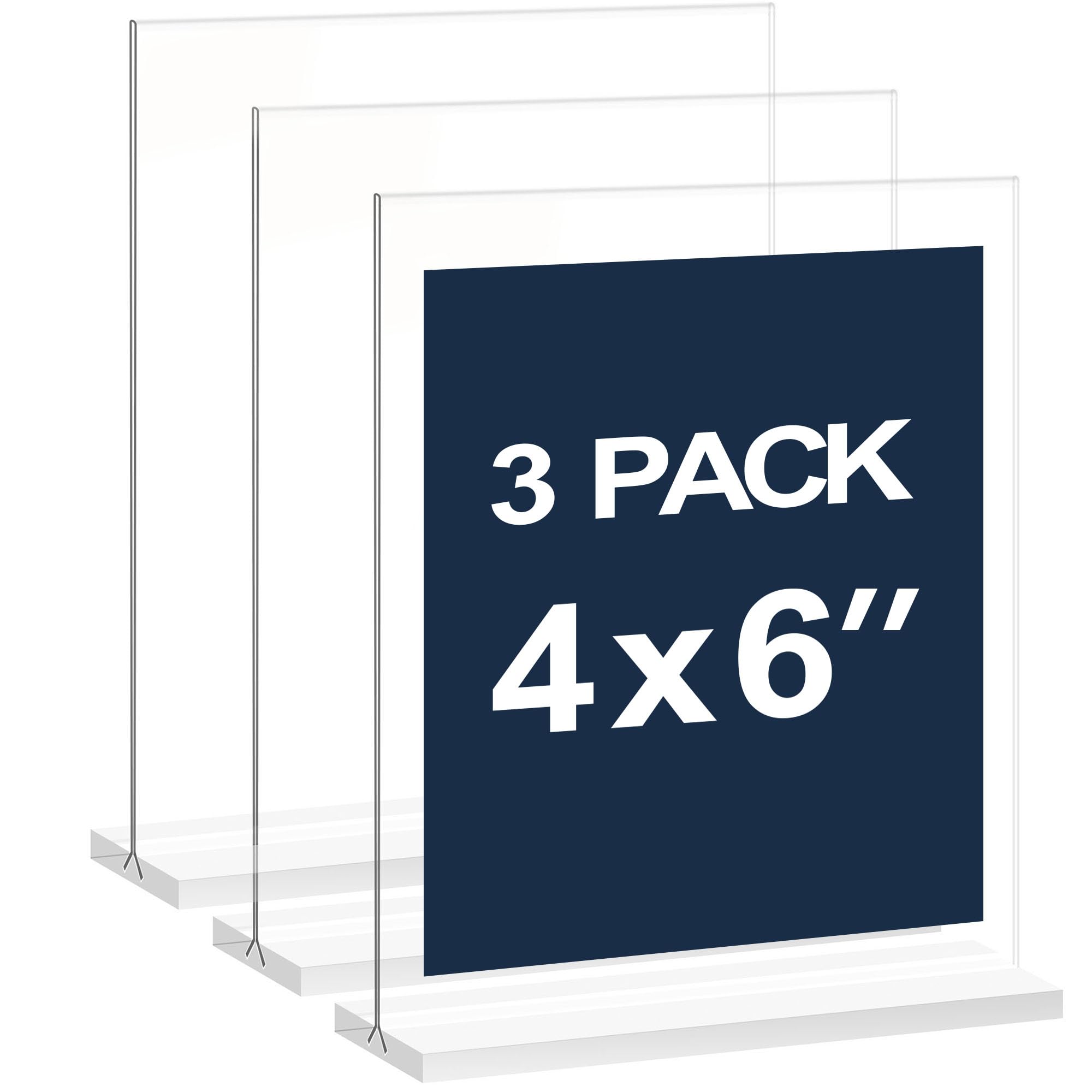 Amazon.com : newnewshow 4x6 Inch Clear Acrylic Sign Holder