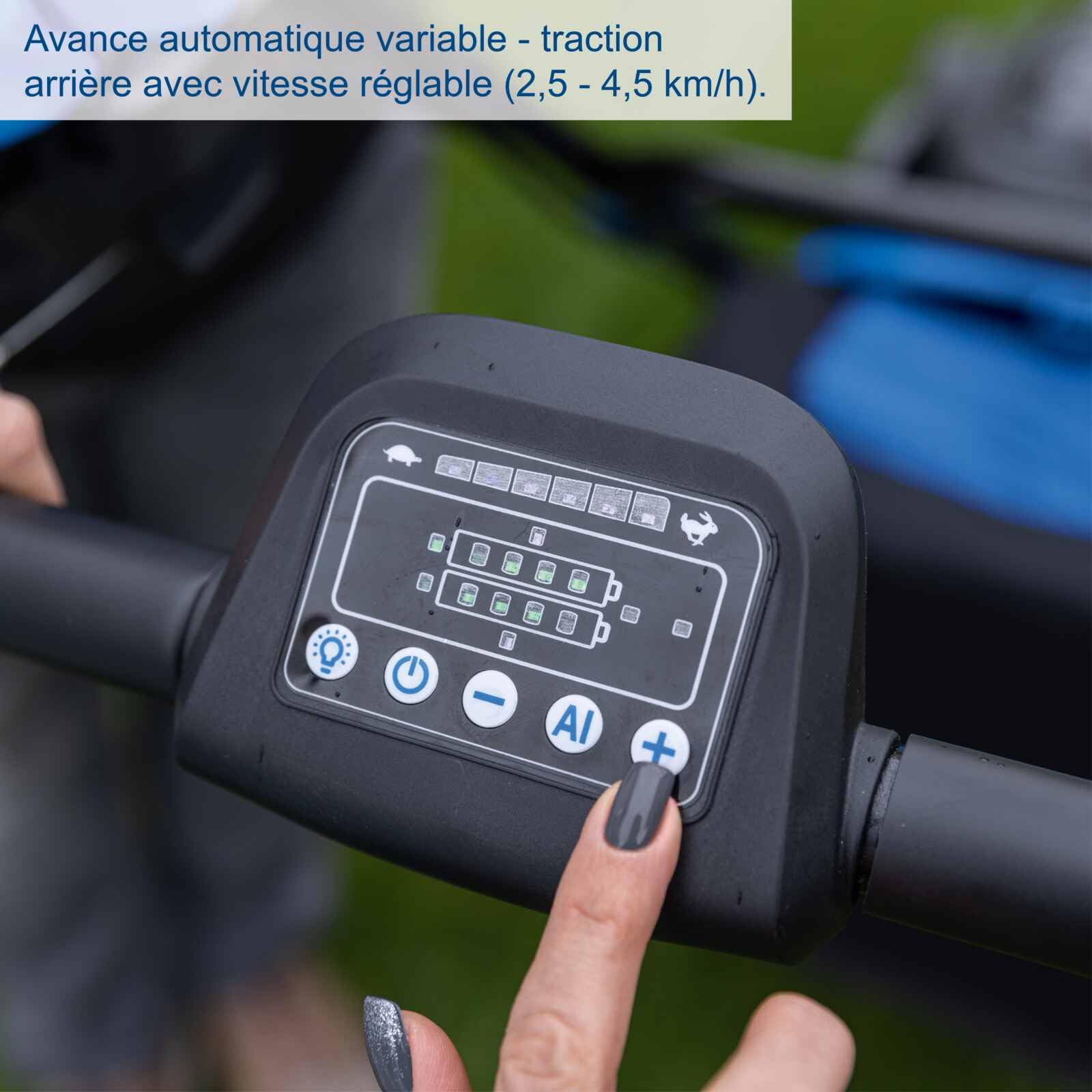 Scheppach BC-MP470-X Tondeuse à Gazon sans Fil 4 Batteries et 2 chargeurs