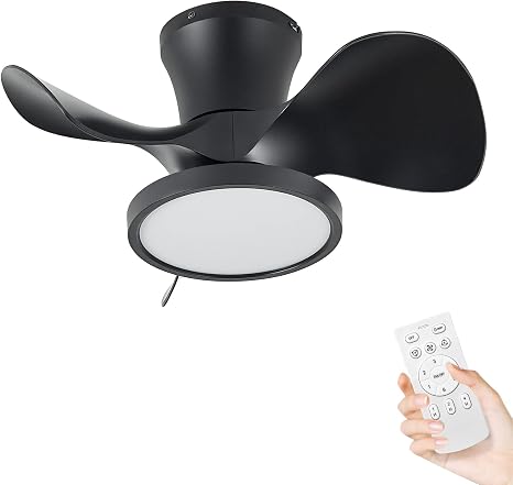 ocioc Quiet Ceiling Fan with LED Light 