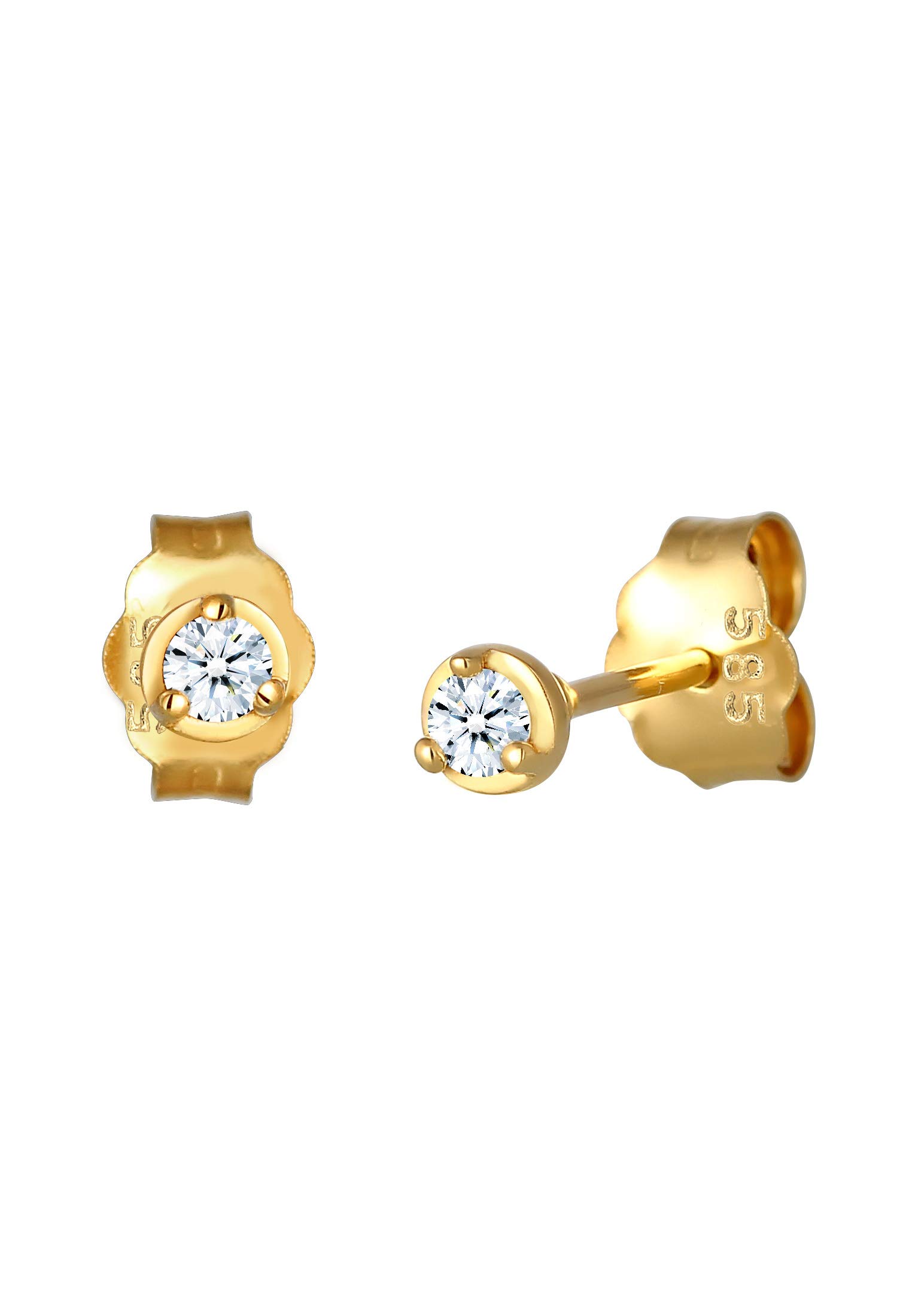 Diamore Kolczyki damskie z diamentem, Kolczyki złote 0306812317