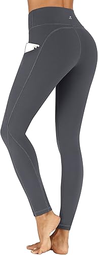 Toreel Pantalones de yoga para mujer con bolsillos, de cintura alta Leggings de entrenamiento para mujer con bolsillos, corte alto.