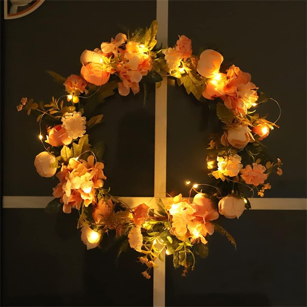 European Rose Embroidered Ball Wreath Simulation Flower Decoration Home Pendant