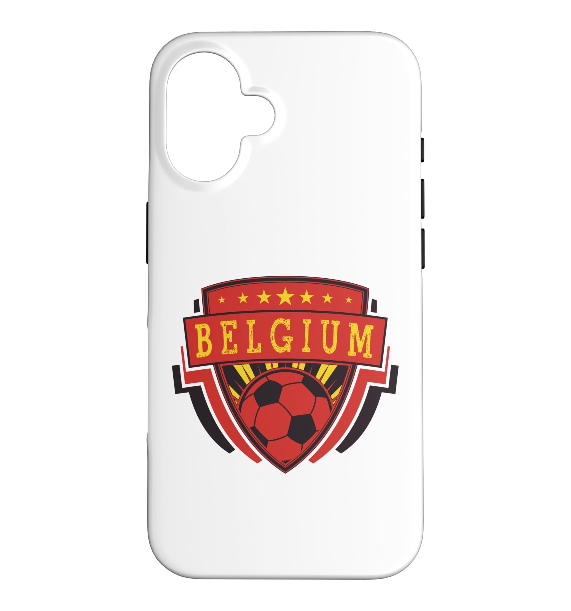 Belgium Emblem Badge World Cup Football Case for iPhone 16