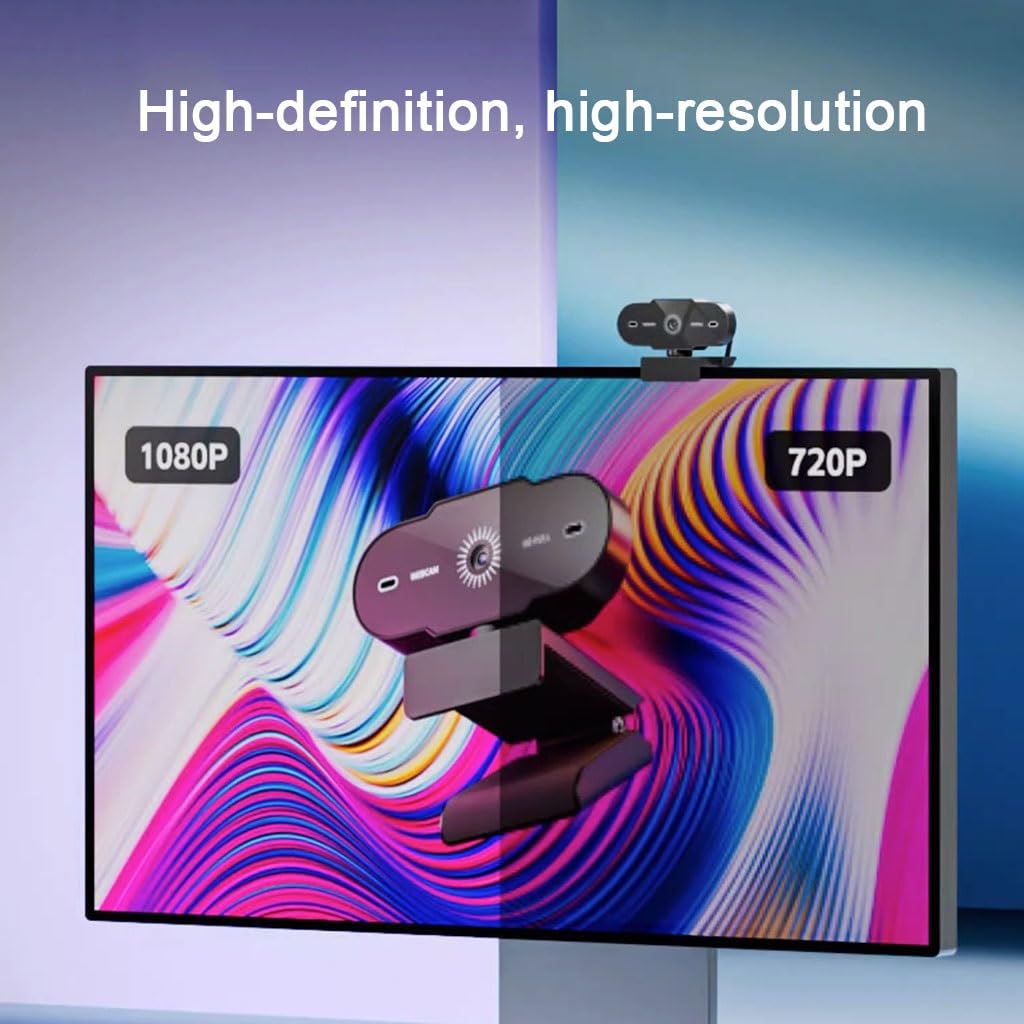 Kamera Internetowa 1080P / 2K Z Mikrofonem Dla Komputera/Laptopa, Kamera Internetowa HD Do Rozmów Wideo, Gry Na Żywo I Spotkania Online, Autofouse, Plug & Play USB Camrea(1080P)