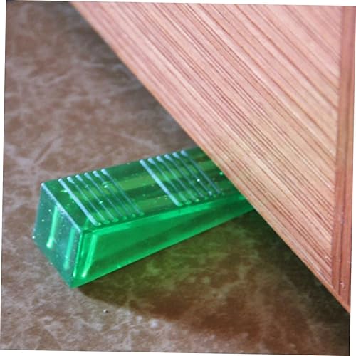 Miniatura 3 de Tope de puerta verde antideslizante protector de dedo flexible Soporte de puerta para todo el diseño de cristal de piso para puertas de cierre