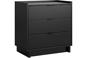 Prepac Simply Modern Black Nightstand