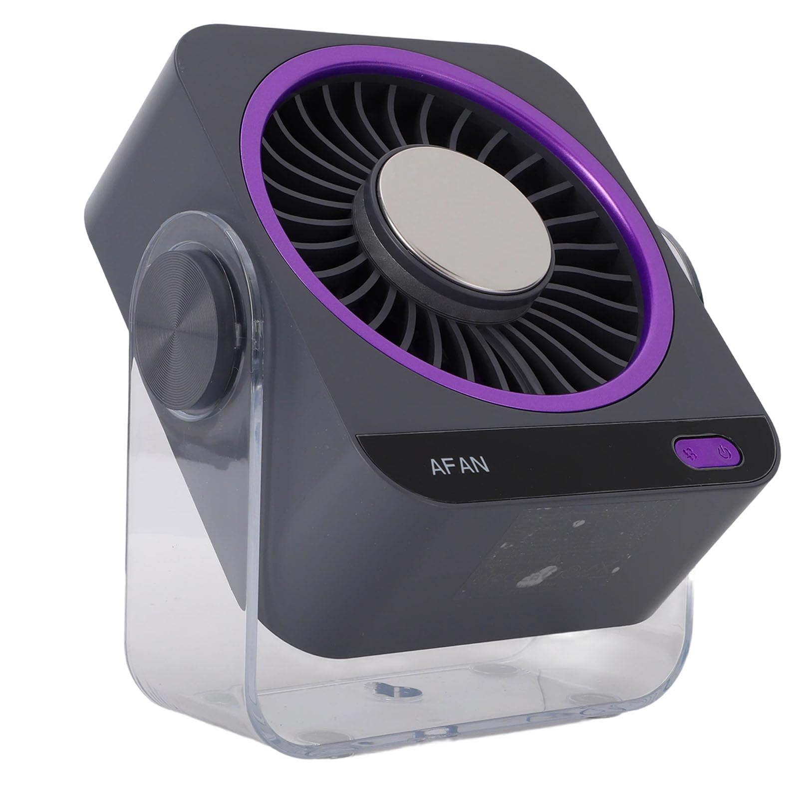 Ventilador de Escritorio Portátil Semiconductor, Refrigeración por Hielo, Ventilador Silencioso Recargable por USB con 199 Velocidades para Camping, Oficina, Tamaño ABS 143x57x169mm (GRAY)