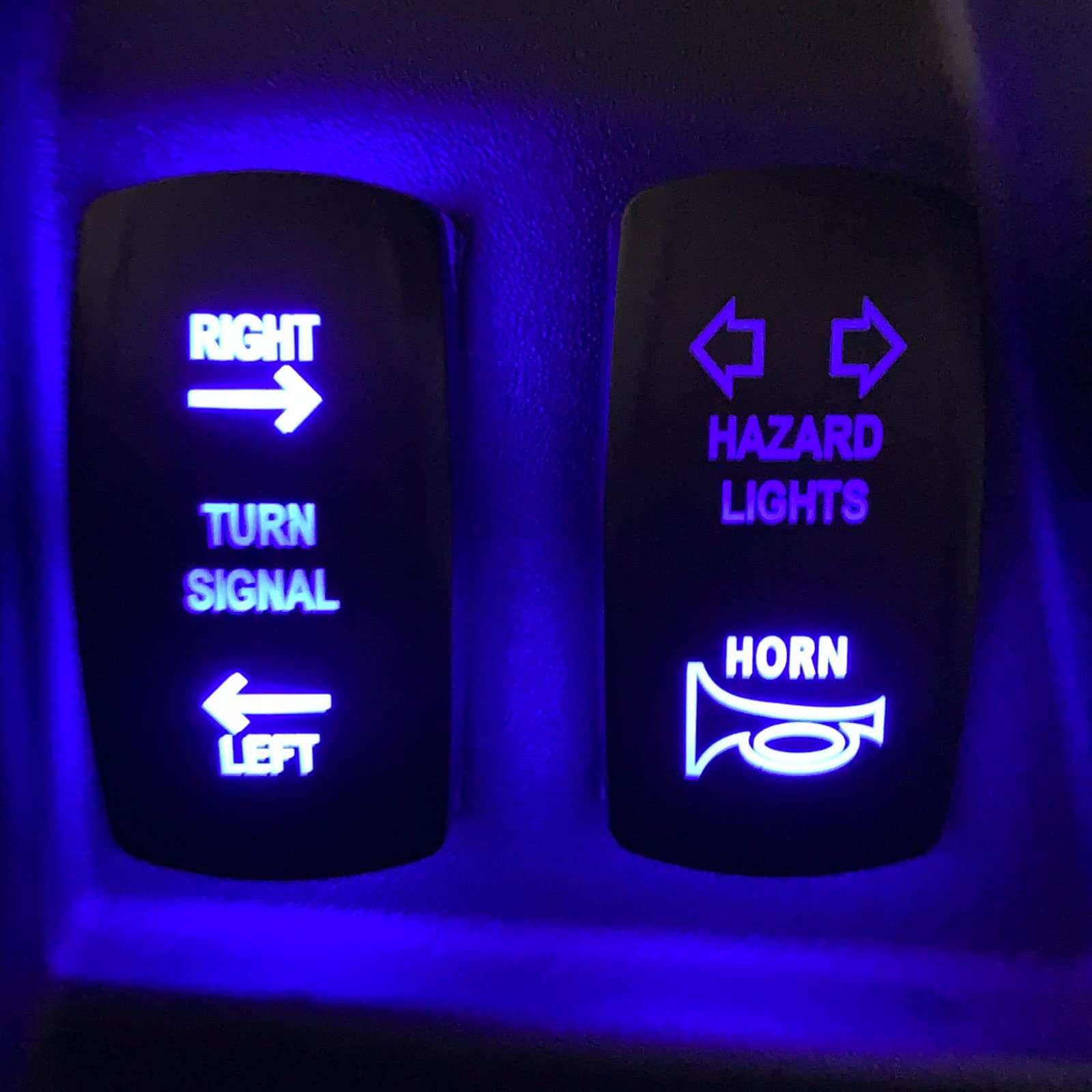 MCSADVENTURES plug and play turn signal kit for Polaris General with teardrop headlight accent front turn signals (Rocker Switch, With Horn)