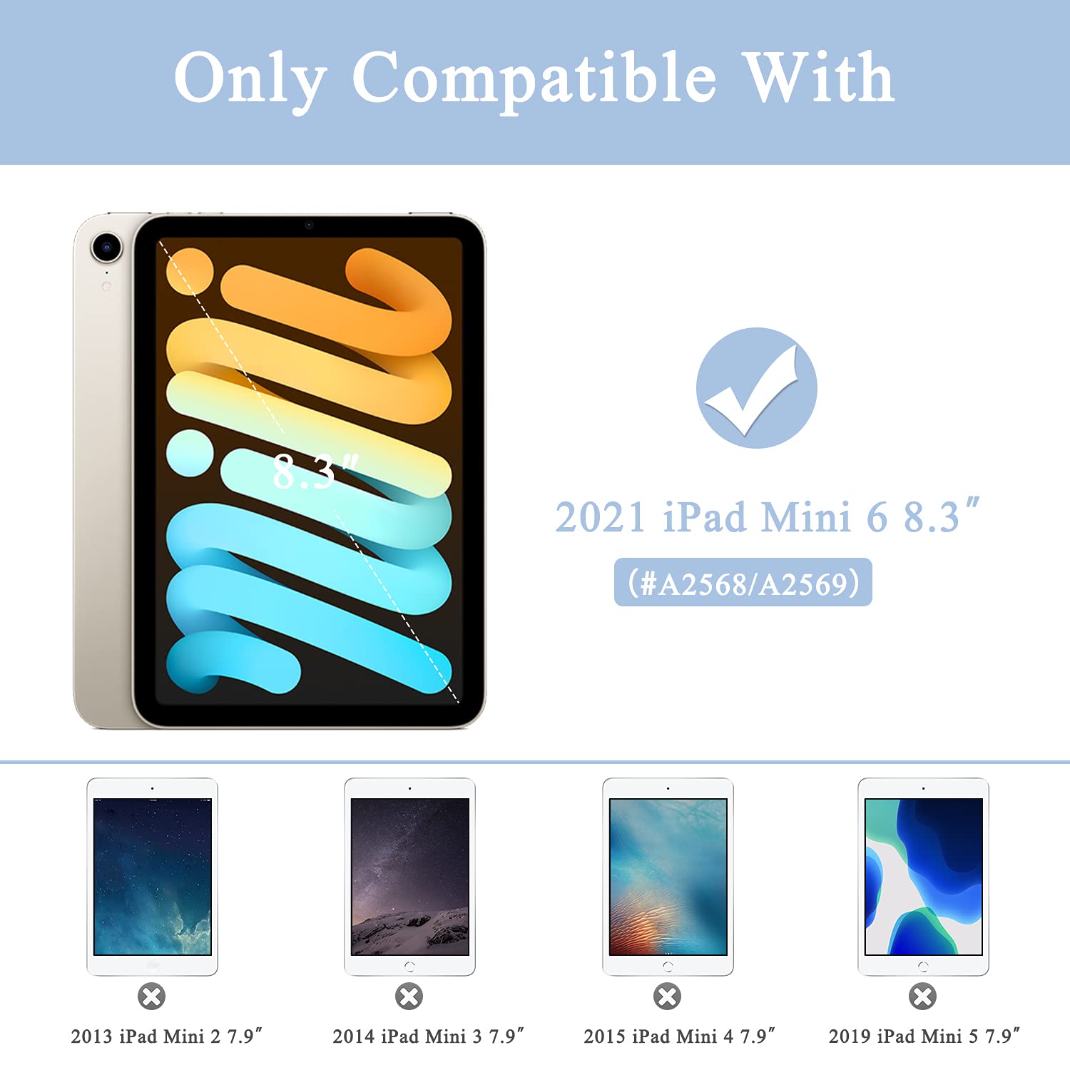 Condition photo showing New/Like New for supveco ipad mini case for ipad mini 6 8.3" 2021 case with pencil holder- [apple pencil charging+auto wake/sleep],slim protective case with soft tpu back cover for ipad mini 6th generation 2021(teal)
