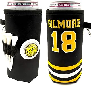Golf Beverage Insulator Slim Can – 3‑in‑1 Golf Beer Sleeve with Magnetic Ball Marker, Bag Clip & Tees – Gilmore Design