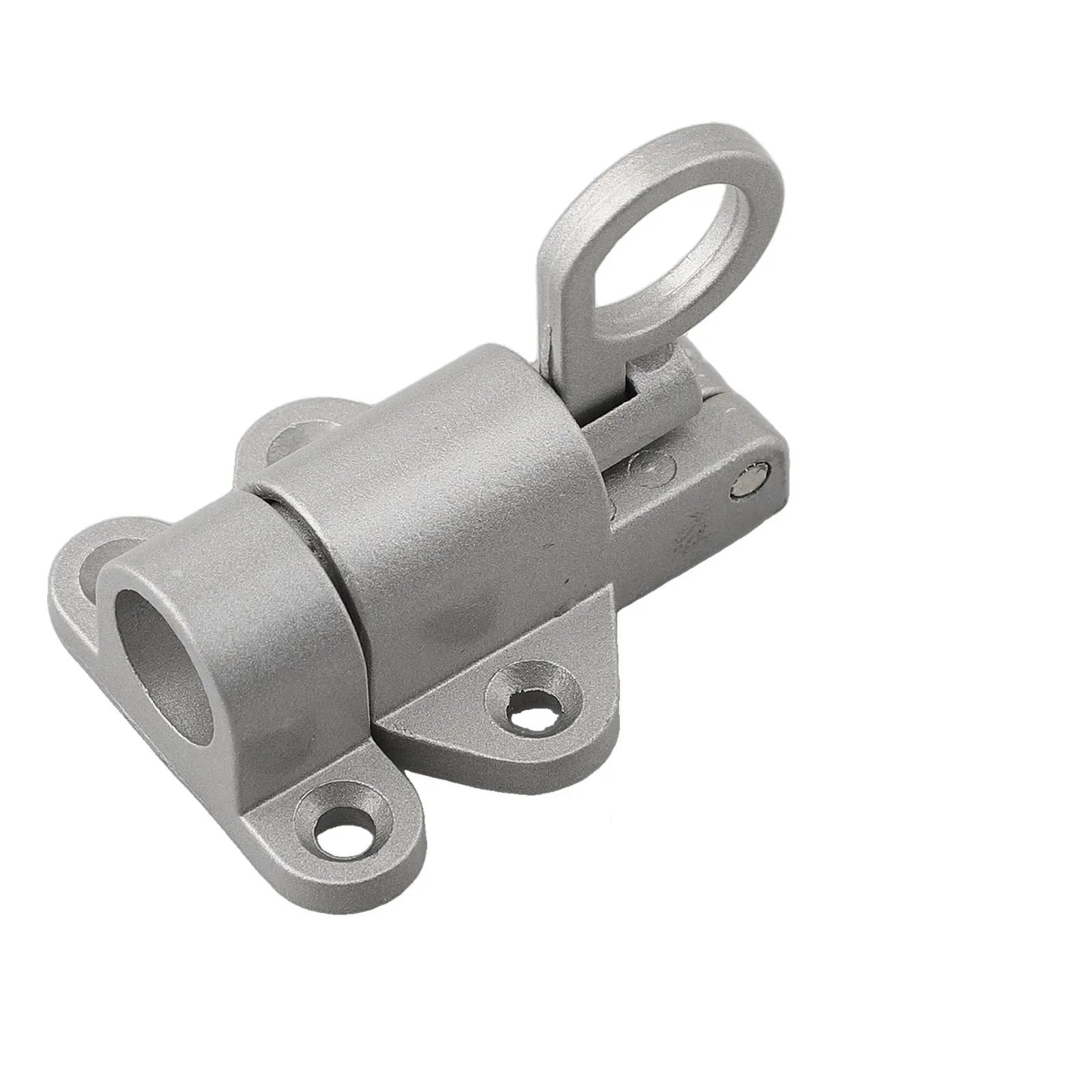 5pcs Security Automatic Gate Lock Spring Bounce Door Bolt Latch for Door(Grey)