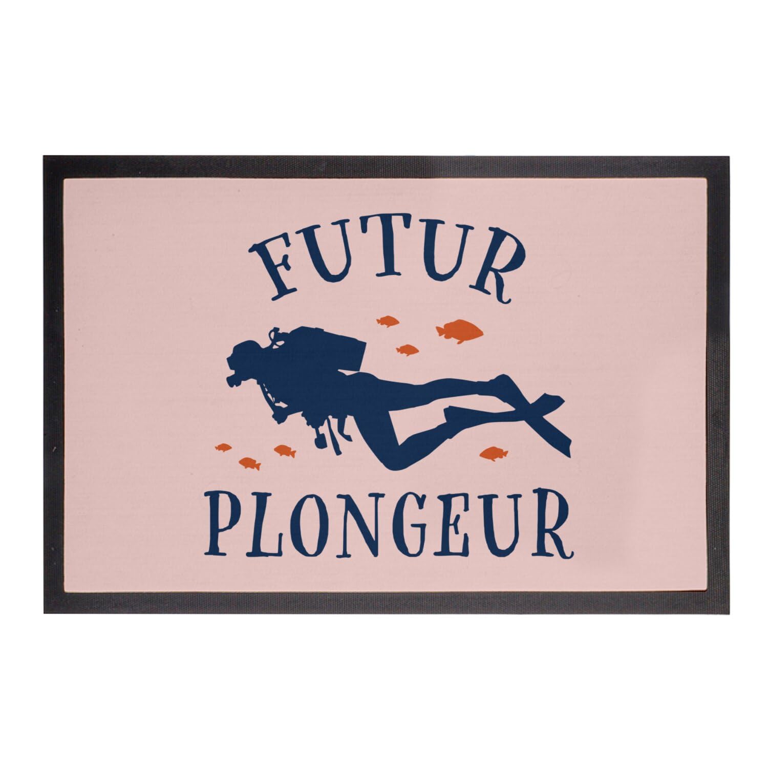 Paillasson rose plongée sous-marine tapis grand format design sport loisir