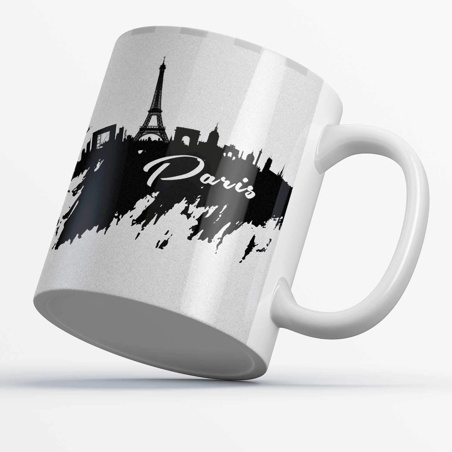 NDCOM for Paris Eiffel Tower Design Printed Cup Ceramic Coffee Mug