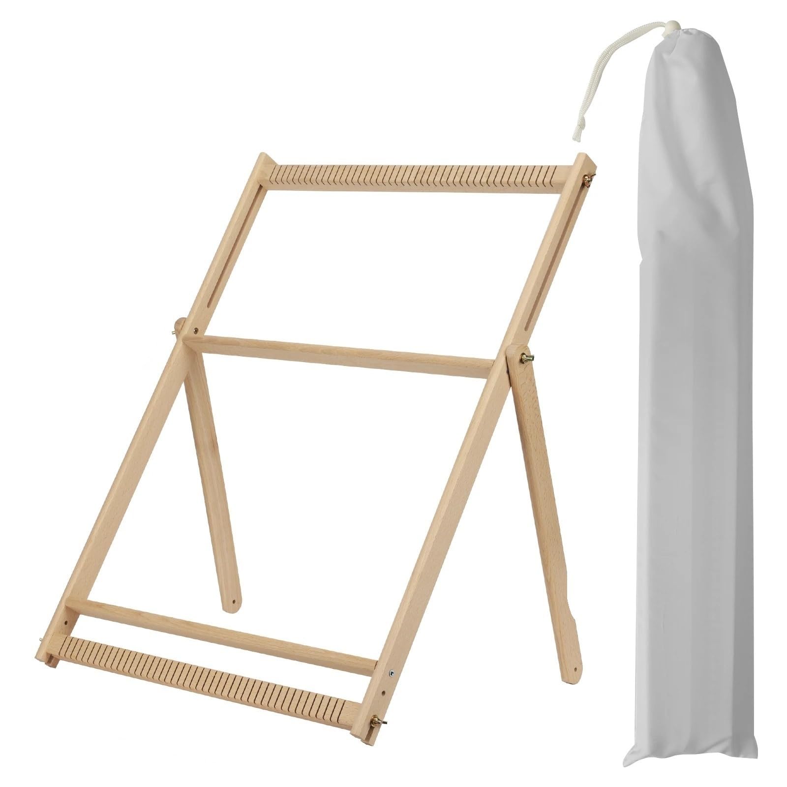 SparklWLeaf Weaving Loom Wooden Weaving Loom Extra-Large DIY Tapestry Knitting Tools Kit Arts Crafts for Beginners 70x50cm