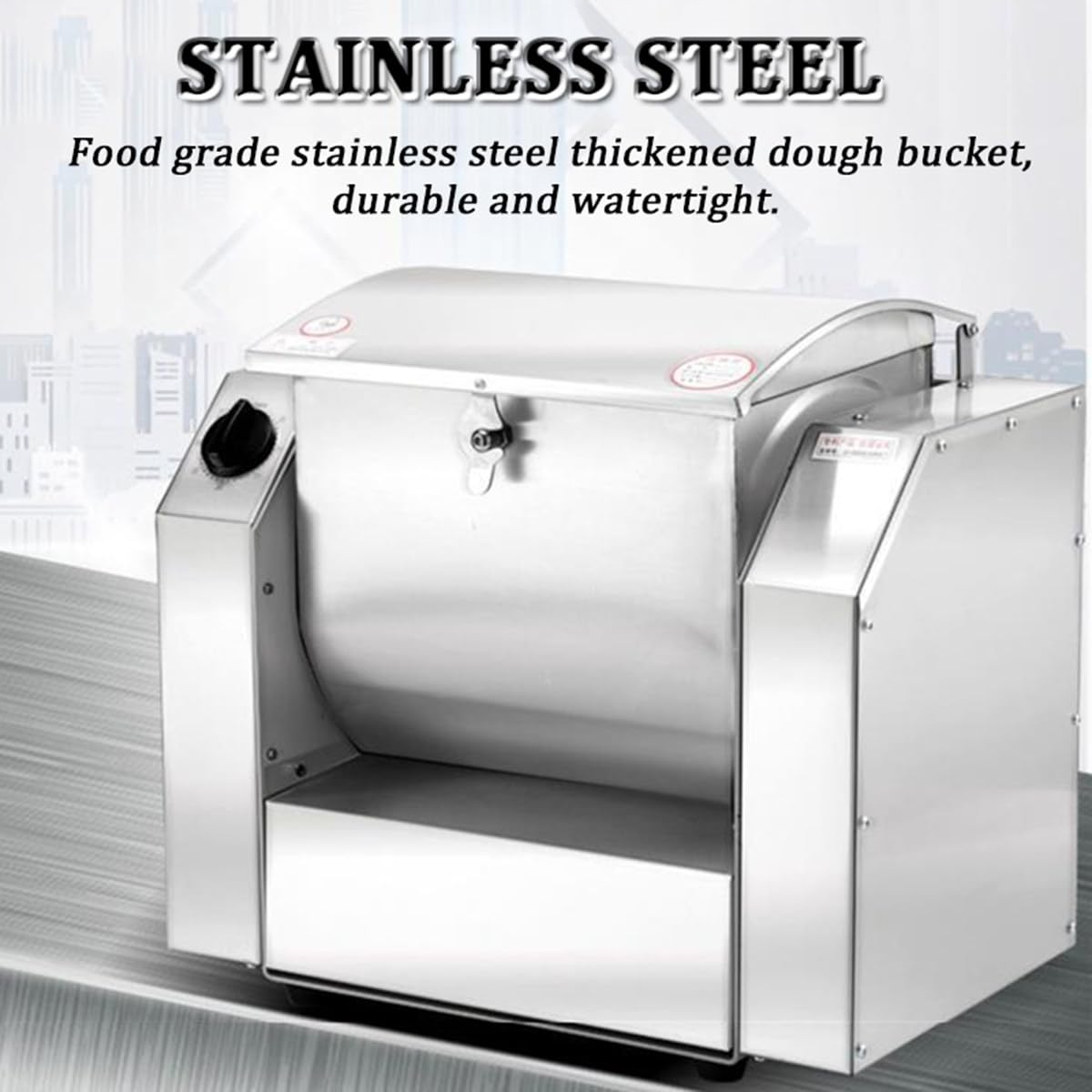 Impastatrice elettrica da Cucina da 3 kg, impastatrice per Pane da 30 kg/h, impastatrice Professionale per Farina, impastatrice da Cucina per Pasta, Noodles e Pizza
