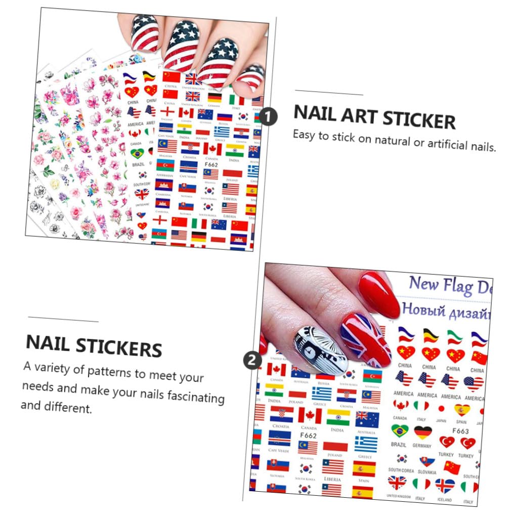 Beaupretty 3 Juegos Marcar Flor 3d Adhesivo Adhesivo Para Uñas Sticker Paper Gel Uñas Gel Nails Pegatinas De Uñas Encantadoras Calcomanías De Uñas De Flores 10 Uds * 3