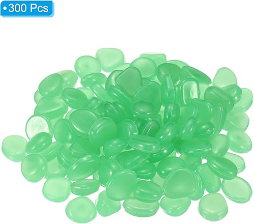 Miniatura 3 de MECCANIXITY 300 piezas de piedras brillantes de 0.315-0.433 in brillantes para decoración en la oscuridad, piedras luminosas, decoración de