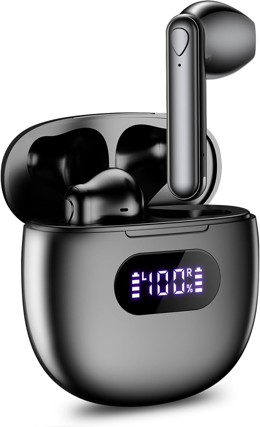 Wireless Earbuds, V5.3 Bluetooth Headphones, 48H Playtime LED Display Wireless Headphones, HiFi Stereo Deep Bass Bluetooth Headphone, IPX7 Waterproof Ear Buds with Built-in Mic for Office/Workout/Home