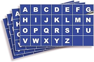 iSYFIX Blue Letter Stickers: Premium Decal for Organization