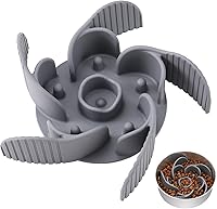 Vista 28 de MateeyLife Cuencos Pequeños de Alimentación Lenta para Gatos 2 Piezas, Cuencos de Comida para Gatos con Rompecabezas Anti-Asfixia, Alimentación