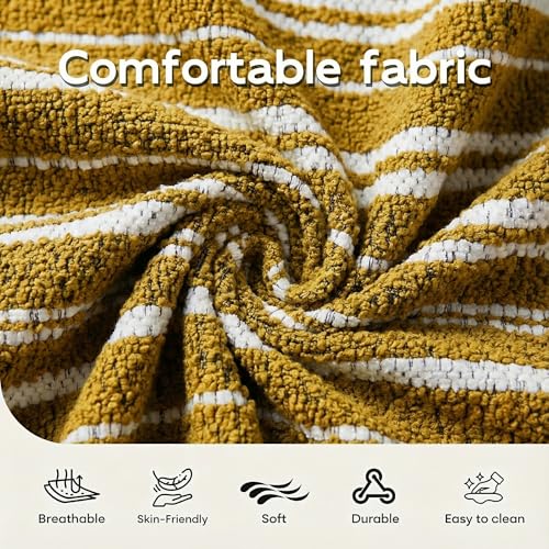 Sillón Chenille Amarillo con Respaldo Lumbar miniatura 5