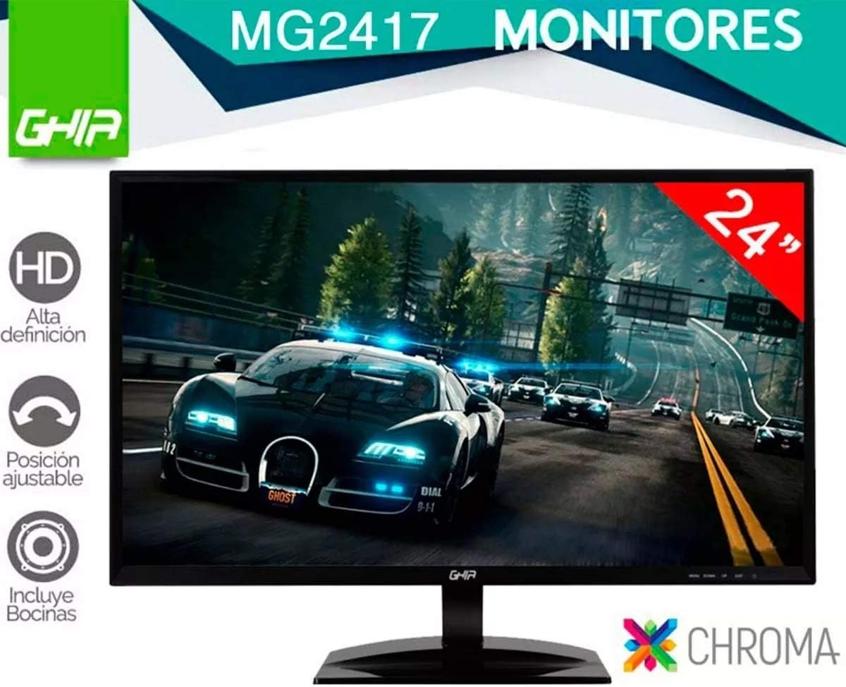 GHIA Monitor IPS Full HD - MG2417 - Pantalla de 23.8\