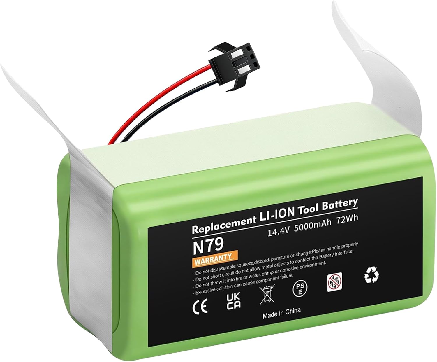 Upgraded 14.4V 3000mAh Battery Replacement for Ecovacs Deebot N79S N79 DN622 500 & Eufy RoboVac 11 11S 11S MAX 11C 12 15C 15CMAX 15T 15MAX 25C 30C 30 35C G30 G10 Hybrid