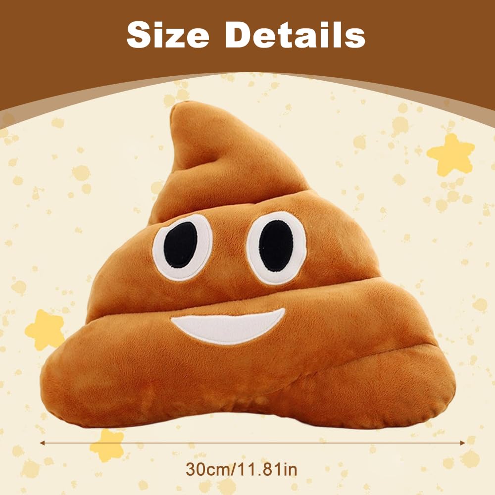 Mineup Poop Plush Pillow, 30 Cm Divertente Cuscino In Peluche, Poop Cuscino in Peluche, Perfetto Come Divertente Cuscin Decorativo O Per Coccolarsi, Per Soggiorno E Camera Da Letto