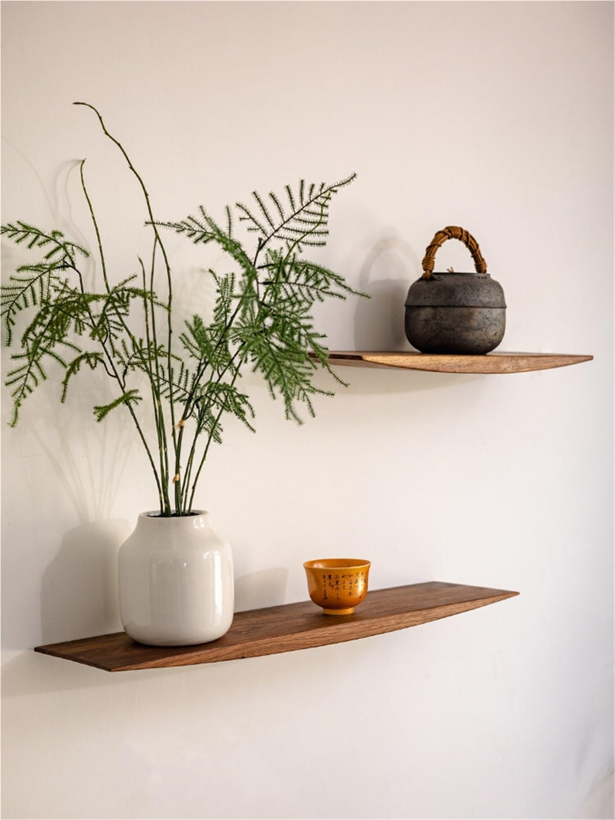 Estante Flotante rústico Estantes flotantes Largos Estante de Pared rústico for Cocina(Bruin,Grande)