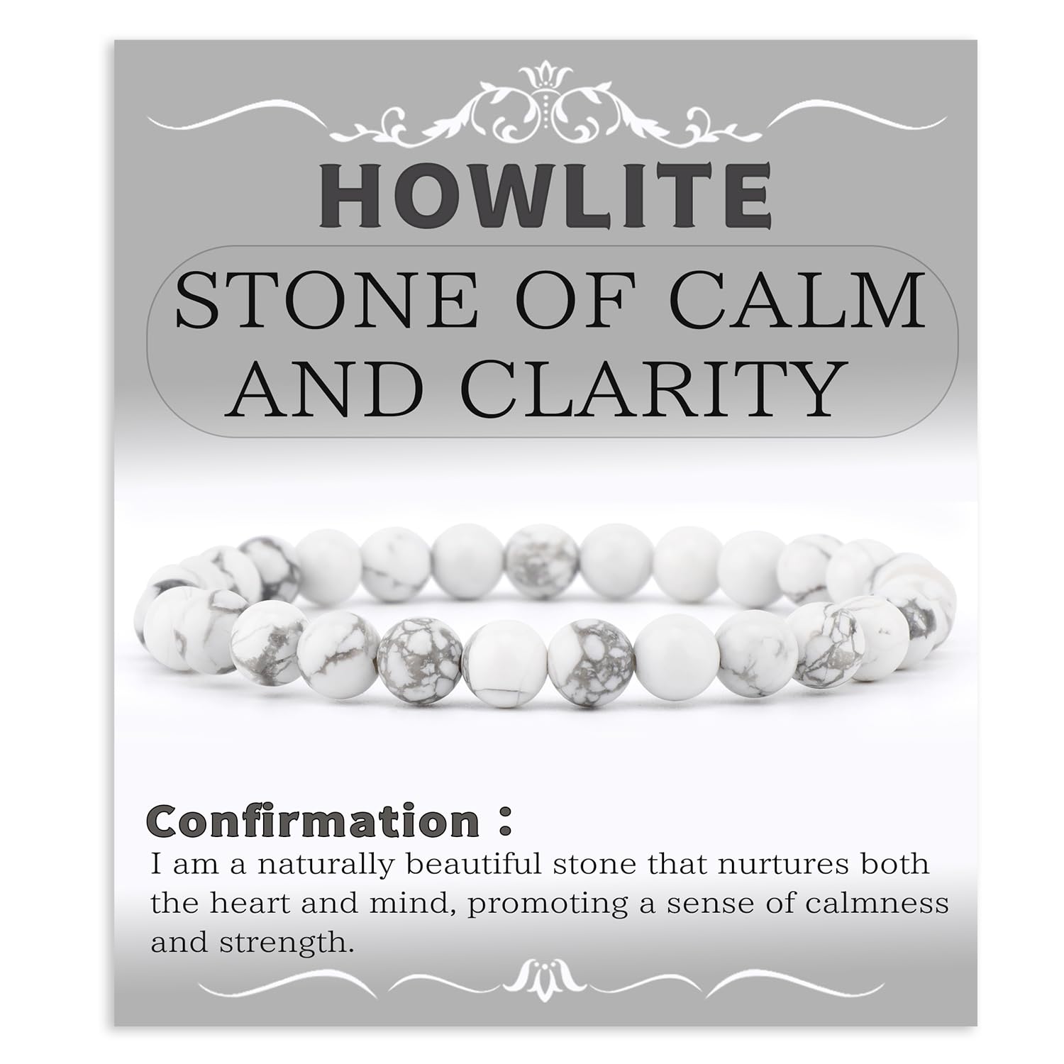 Bymitel Handmade Reiki Gemstone Stretch Bracelet, 4/6/8mm Natural Beauty & Spiritual Essence, Crystal Healing for Unisex Adults