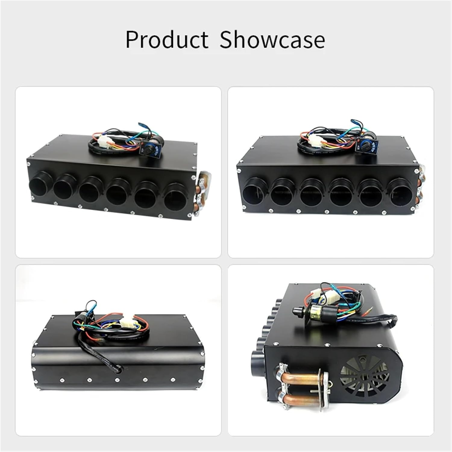 Universal Car Refitting Heating 6 Holes 12V 24V Copper Tube Water Tank Heater Glass Defroster For Trailier RV Tractor Parts(6-hole model 24V)