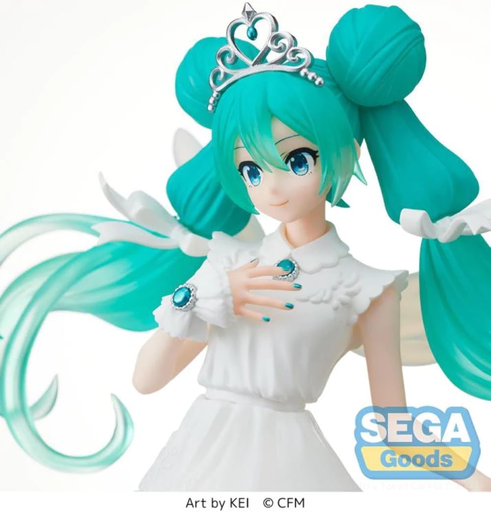 SEGA - Hatsune Miku Series SPM Statue - Hatsune Miku 15th Anniversary Kei Ver., Black
