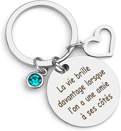 Hoosmoon Cadeau Amie Cadeau Meilleure Amie Femme Porte Cle Amie Cadeau Pour Une Amie Idee Cadeau Amie Femme Original Cadeau Anniversaire Meilleure Amie Cadeau Amitié Cadeau Pour Soeur