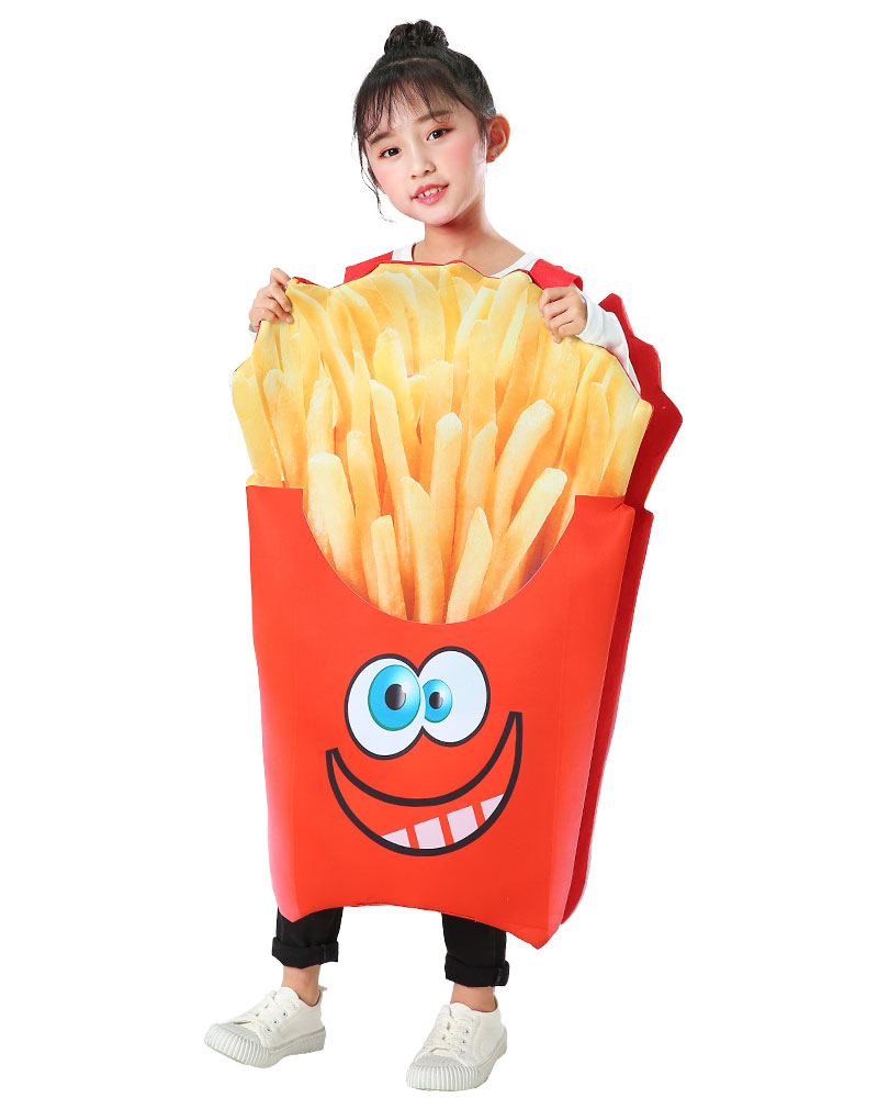 Disfraz de papas fritas para niños 4-8 años miniatura 7