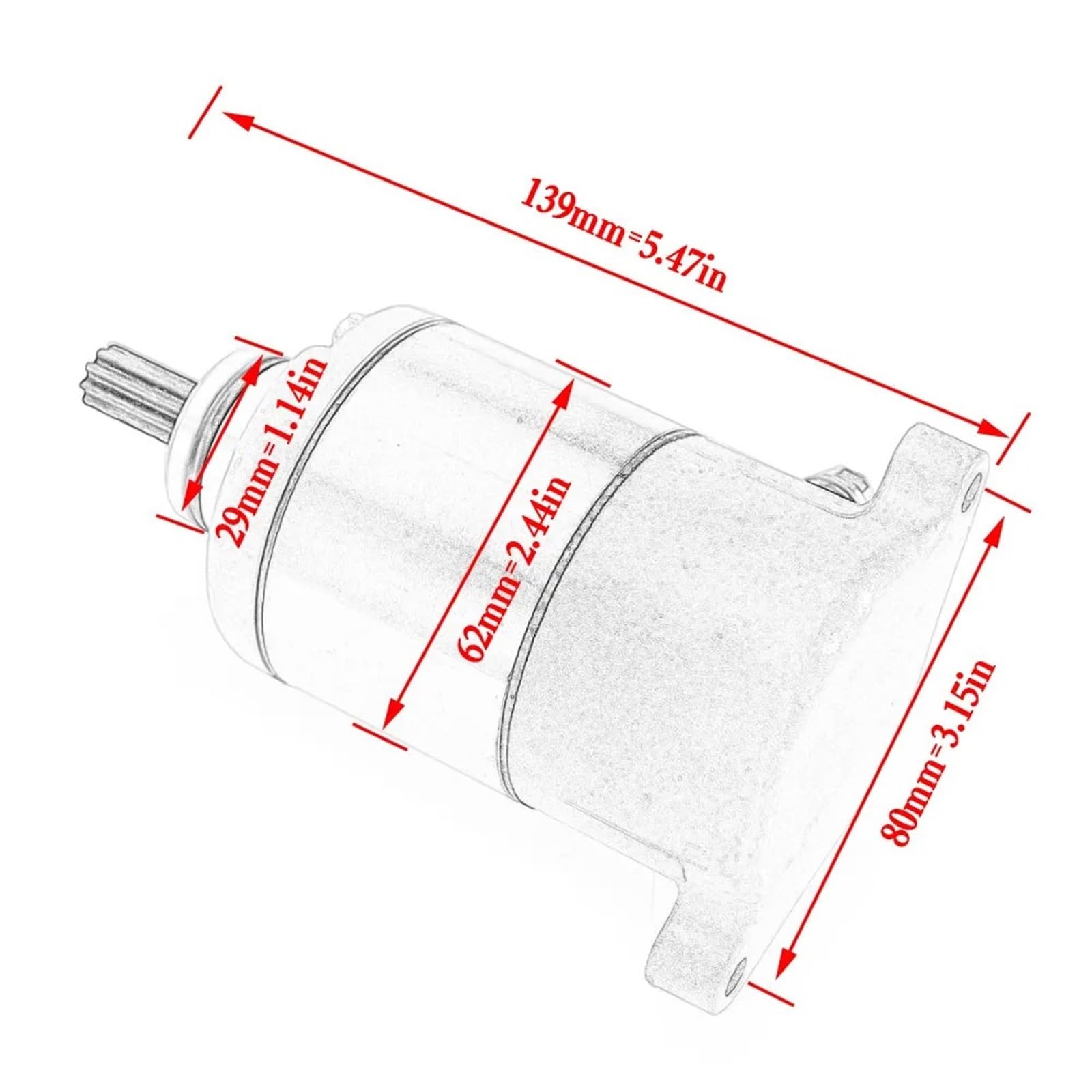 Motorino avviamento Per PES150 PS150 PES125 PS125 PS PES 125 150 2006-2009 SES125 SES150 Dylan 31200-KGF-902 Moto Avviamento Elettrico Motore